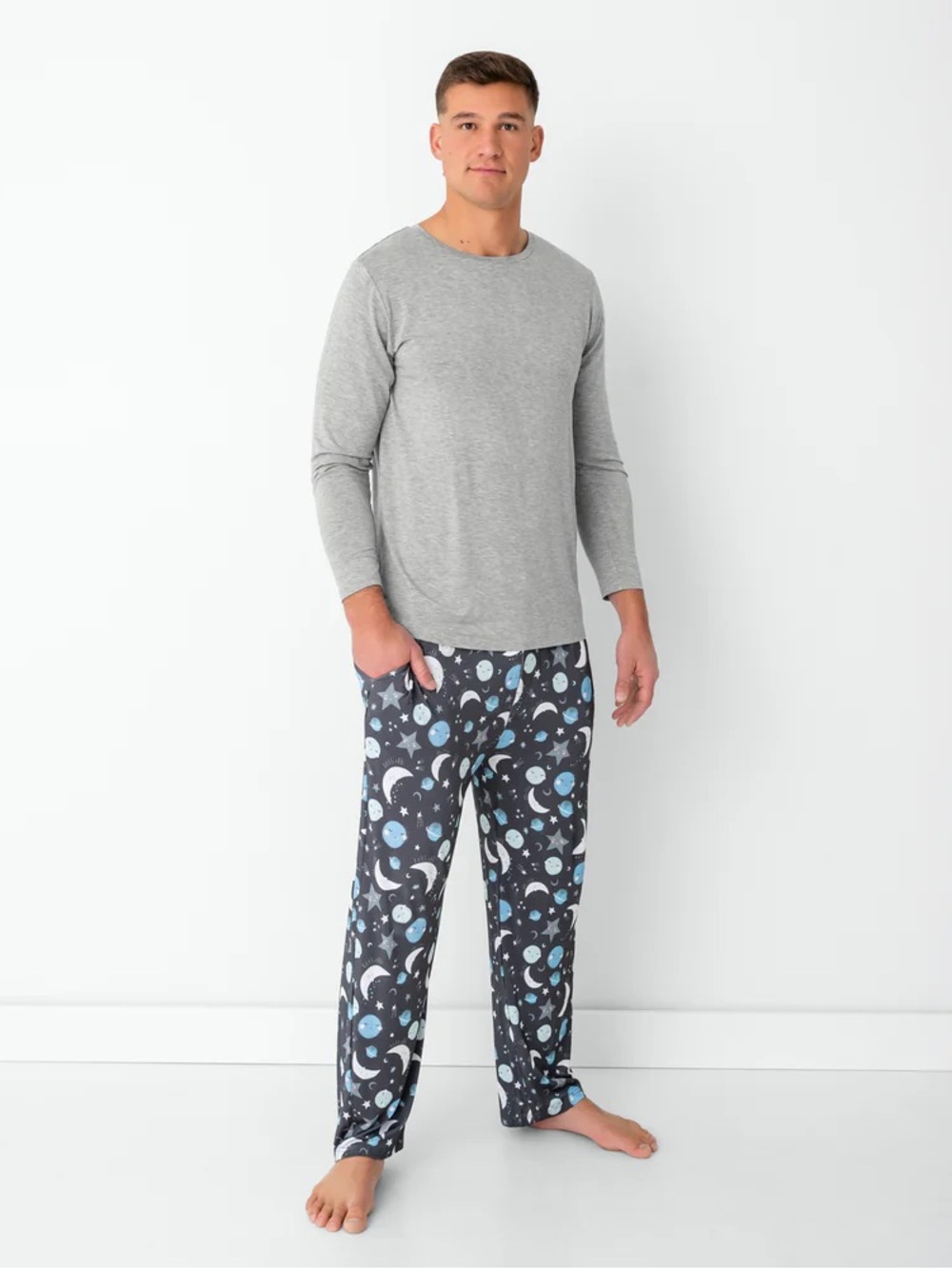 Little Sleepies To the Moon & Back Men's Pajama Pants